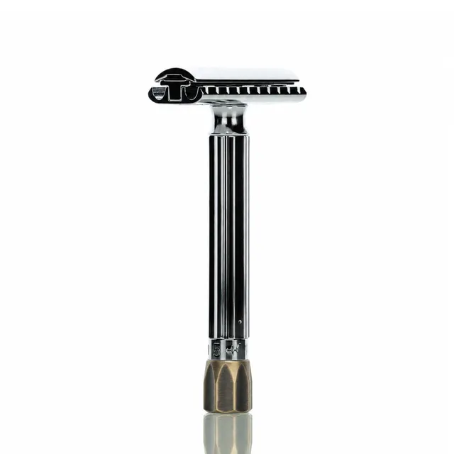 merkur-rasierhobel-510c-progress-antik-messing-einstellbar-langer-griff image 1