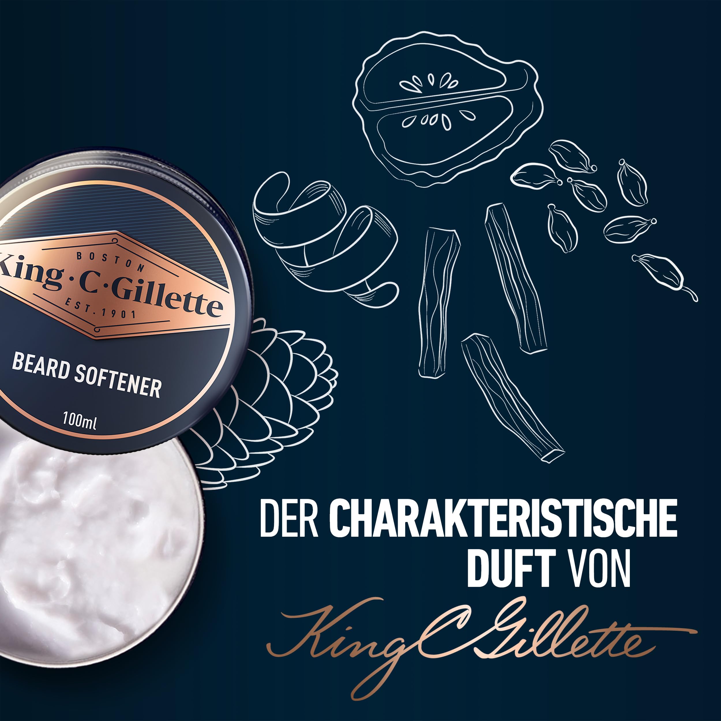 king-c-gillette-bartbalsam-f-r-m-nner-100-ml-leave-in-pflege-mit-argan-l image 6