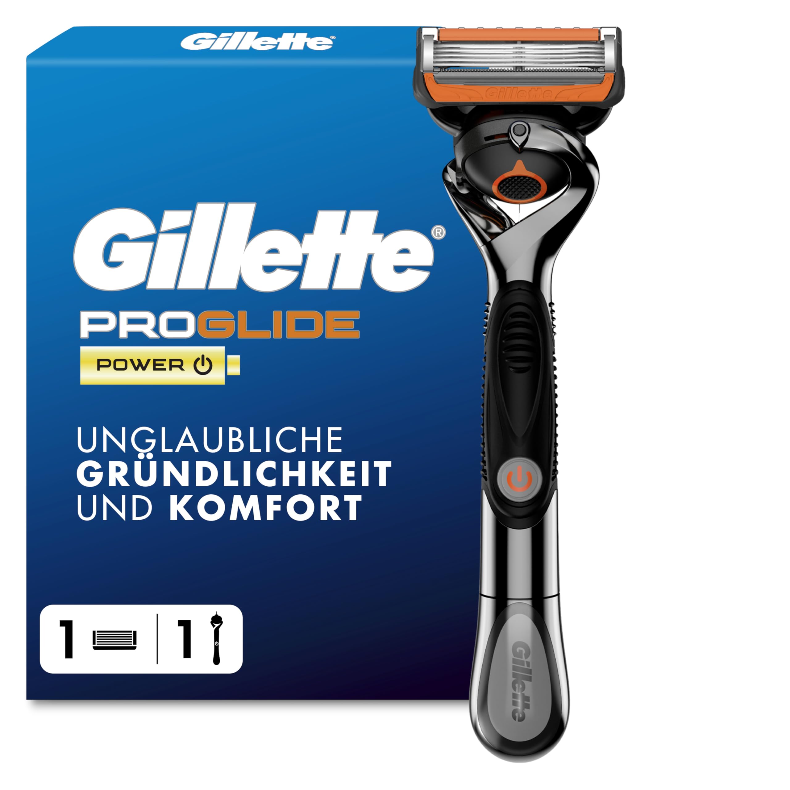 gillette-fusion5-proglide-power-rasierer-herren-metall-schwarz image 1