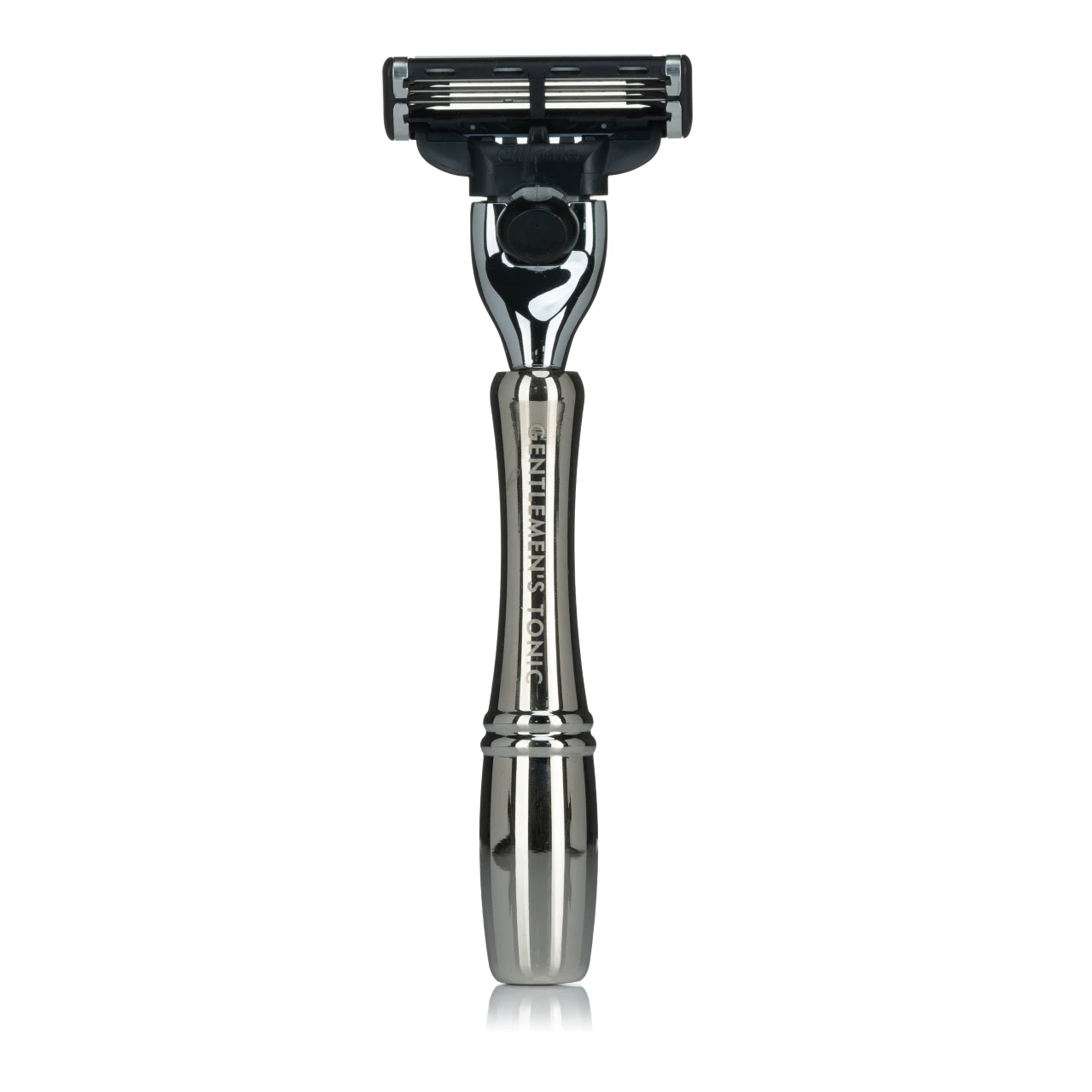 gentlemen-s-tonic-mayfair-set-chrome-rasiererset-mit-dachshaar-pinsel-und-mach3- image 2