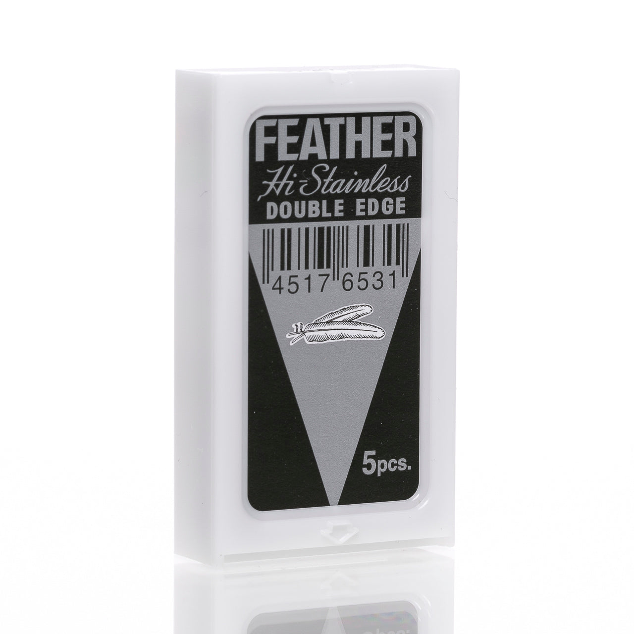 blackbeards-rasierklingen-hi-stainless-double-edge-feather-platin-beschichtet image 1