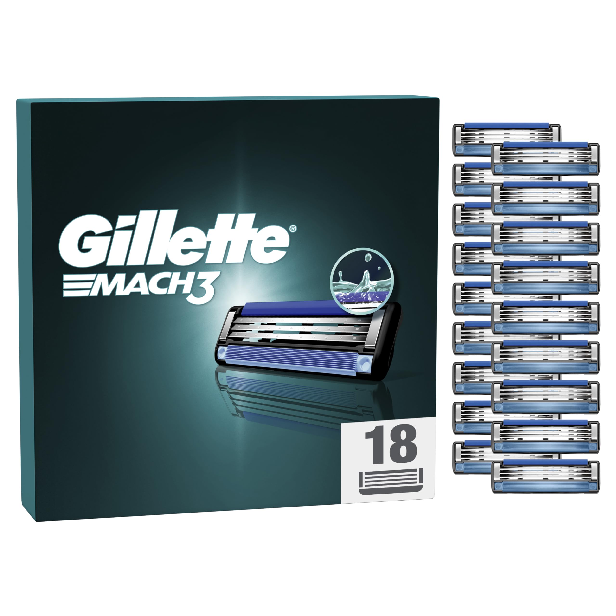 gillette-mach3-rasierklingen-herren-18-ersatzklingen-3-fach-klinge image 1
