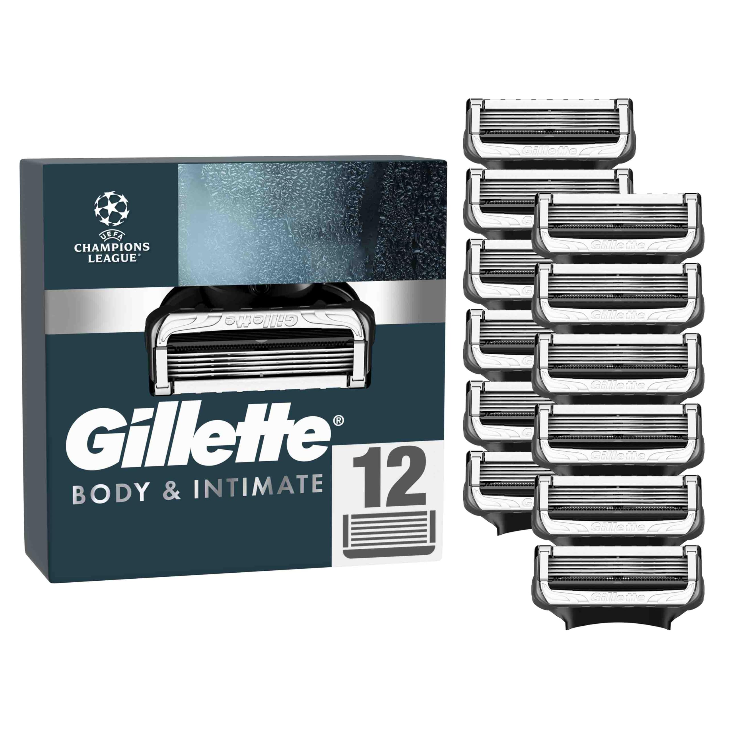 gillette-body-intimate-rasierklingen-12-ersatzklingen-schwarz image 1