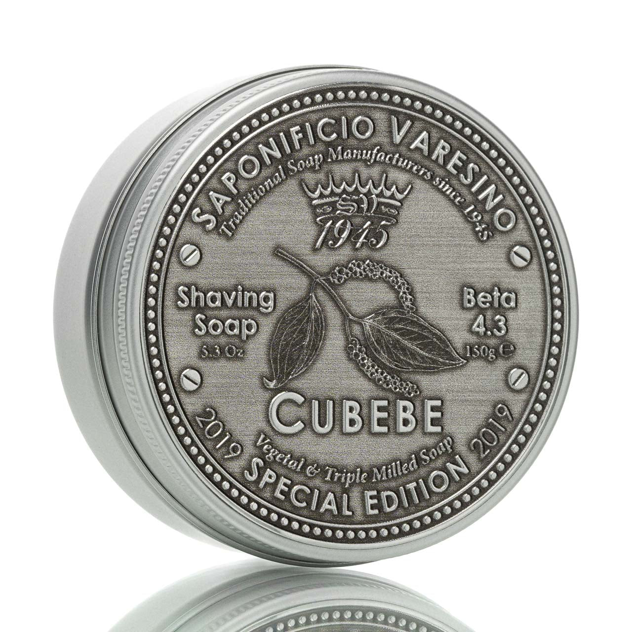 blackbeards-cubebe-rasierseife-4-3-metalldose-150g image 2