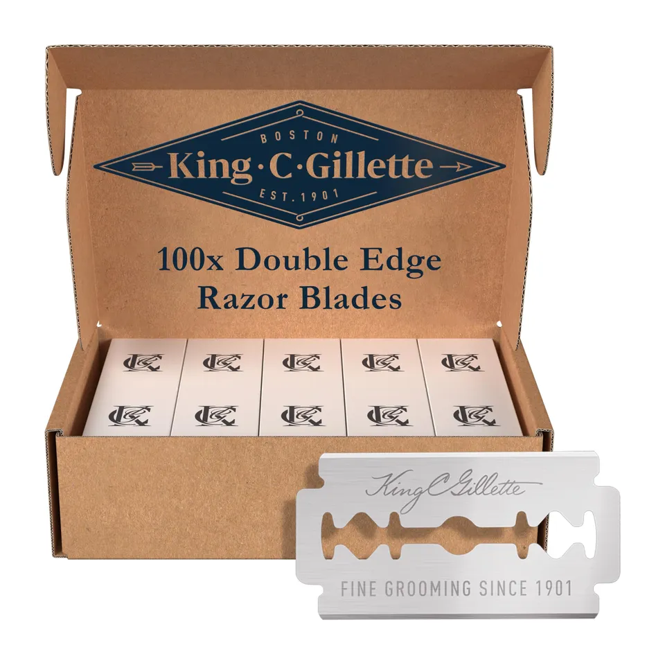 king-c-gillette-rasierklingen-herren-100-ersatzklingen image 1