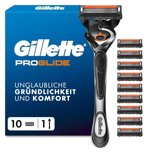 gillette-proglide-nassrasierer-herren-silber-schwarz-mit-flexball image 1