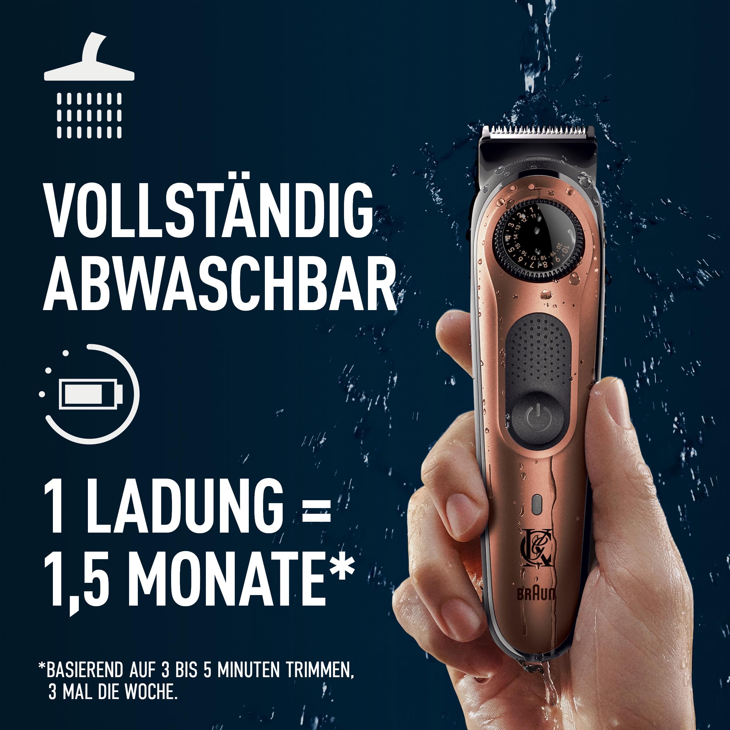 king-c-gillette-barttrimmer-pro-schwarz-kupfer image 5