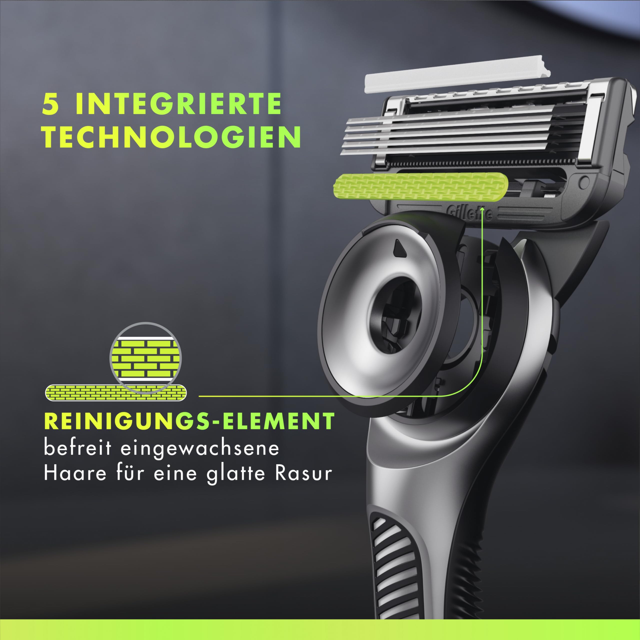 gillette-labs-rasierer-herren-metall-grau-mit-dock image 3