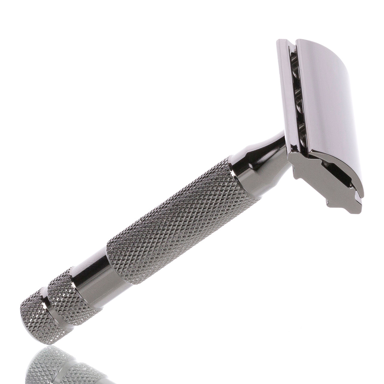 blackbeards-rasierhobel-2c-gunmetal-double-edge-safety-razor-geschlossener-kamm image 2