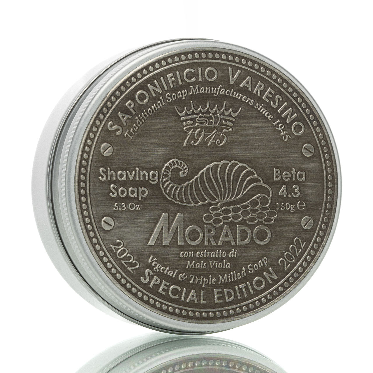 blackbeards-rasierseife-morado-4-3-metalldose-150g image 2