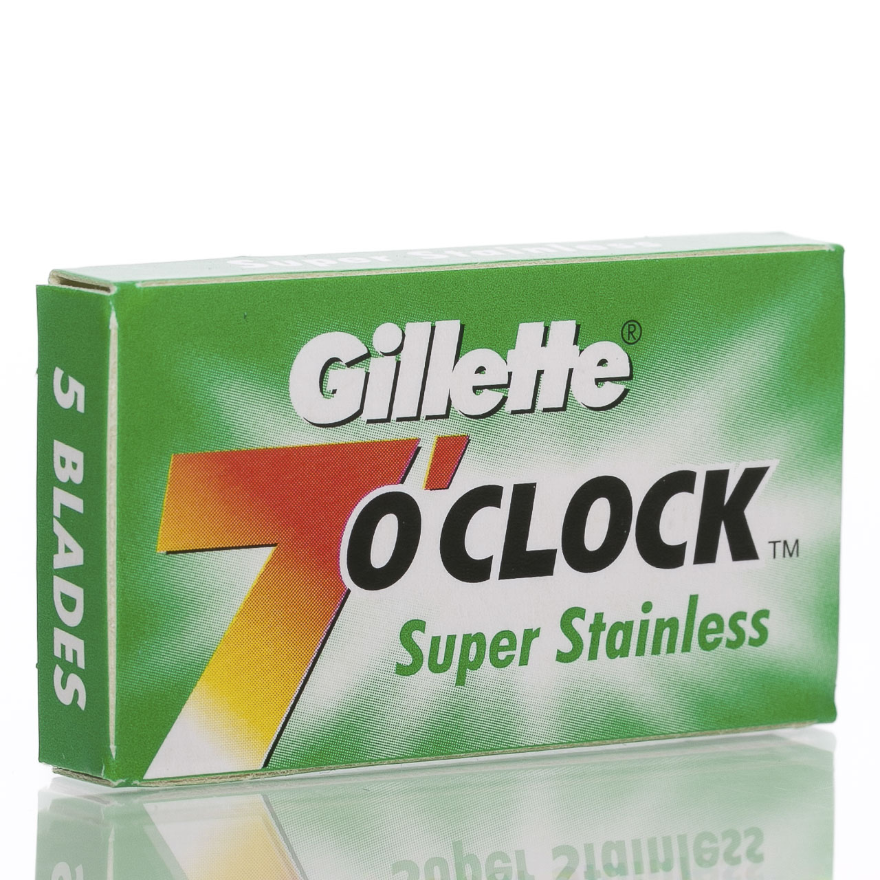 gillette-7-o-clock-super-stainless-rasierklingen-double-edge-5-stk image 1