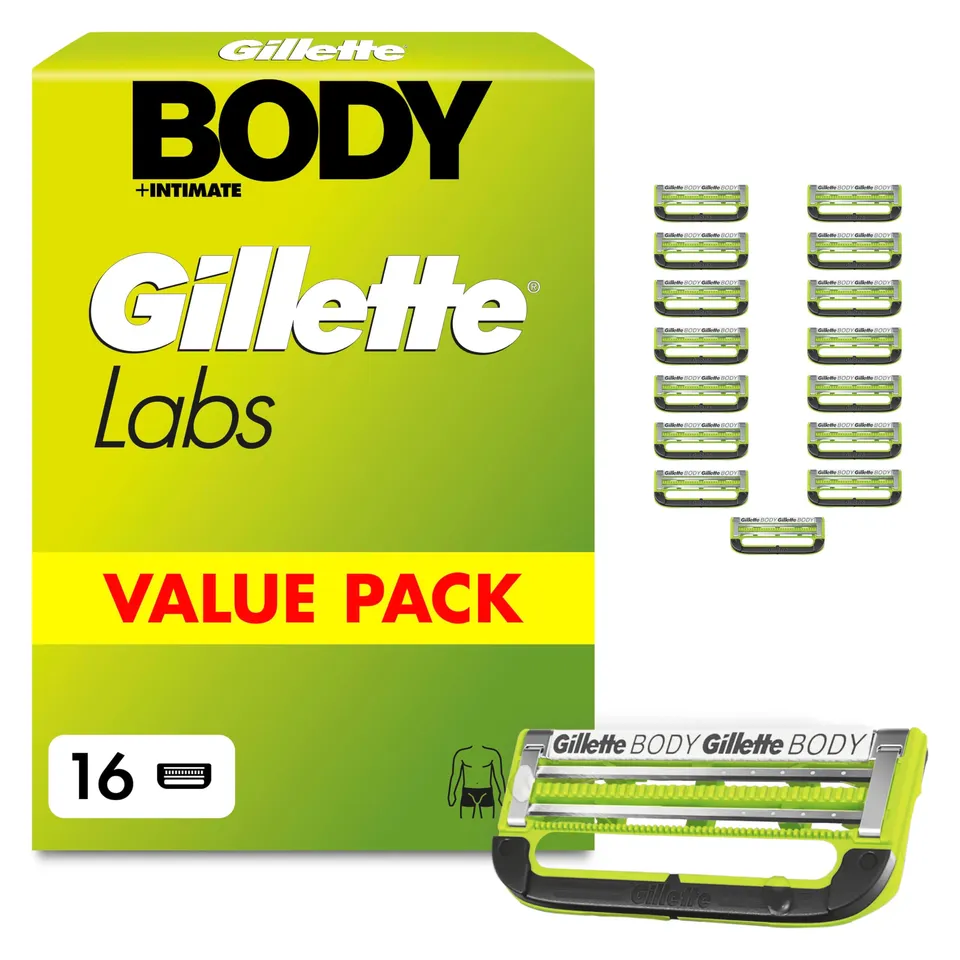 gillettelabs-body-intimate-rasierklingen-16-ersatzklingen-gr-n image 1