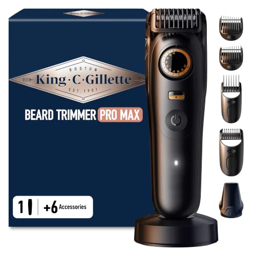 king-c-gillette-barttrimmer-pro-max-kabellos-40-l-ngen-schwarz image 8