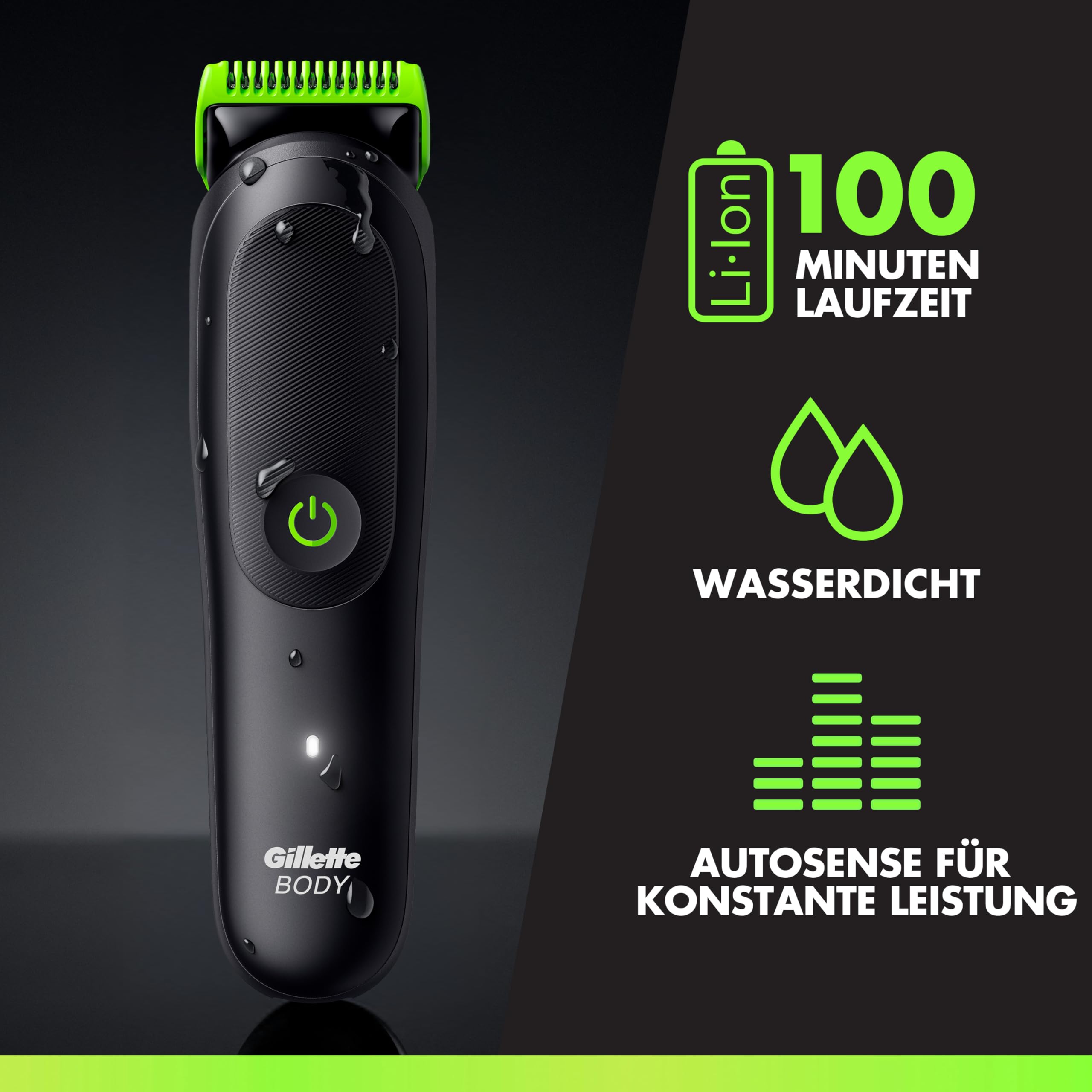 gillettelabs-i5-body-intimate-trimmer-herren-schwarz-gr-n image 6