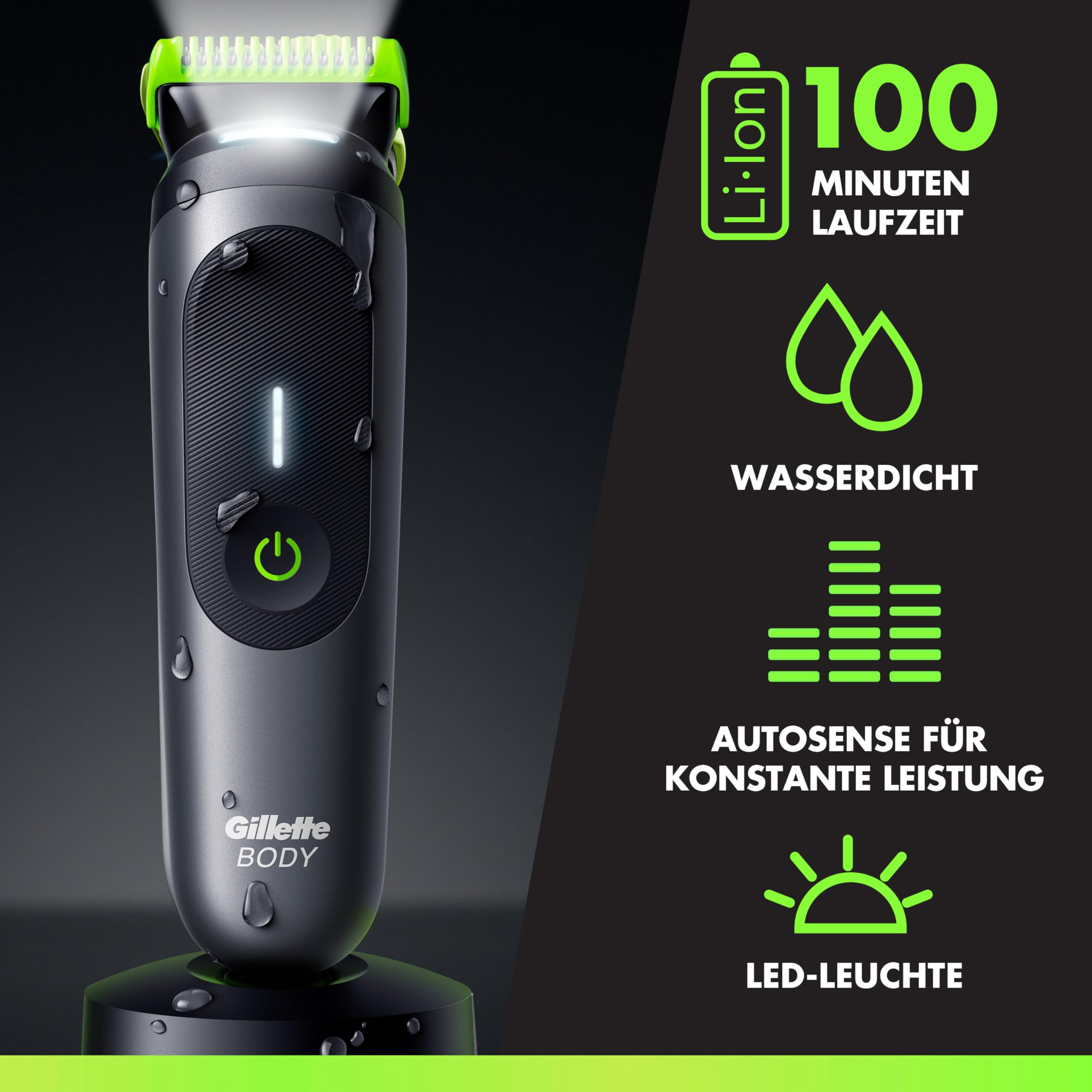gillette-labs-i7-body-intimate-trimmer-herren-schwarz-gr-n image 5