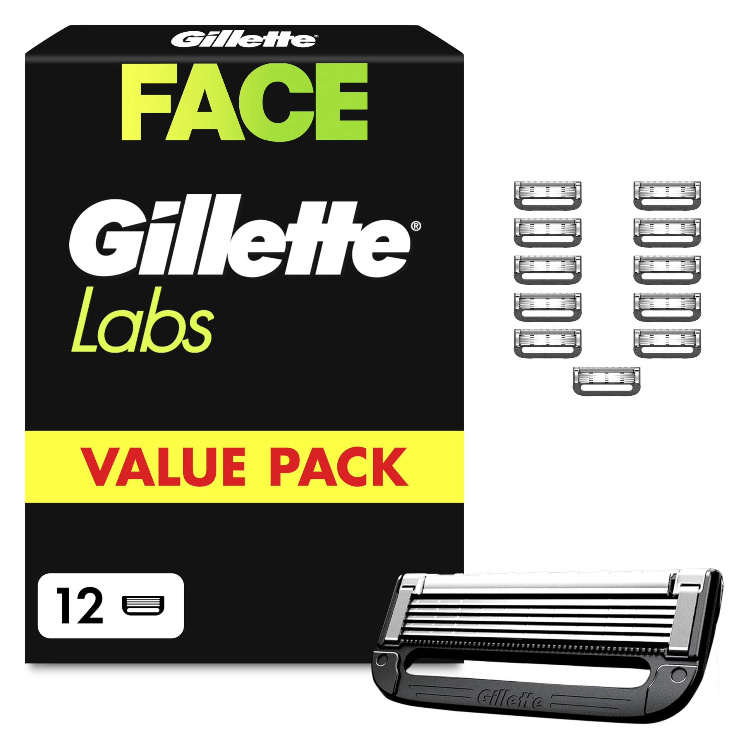 gillette-labs-ersatzklingen-herren-12-stk-schwarz image 1