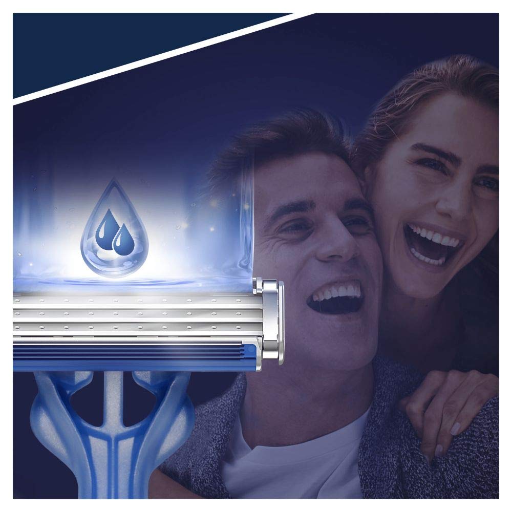 gillette-blue3-smooth-einwegrasierer-herren-12-rasierer-mit-3-fach-klinge image 2