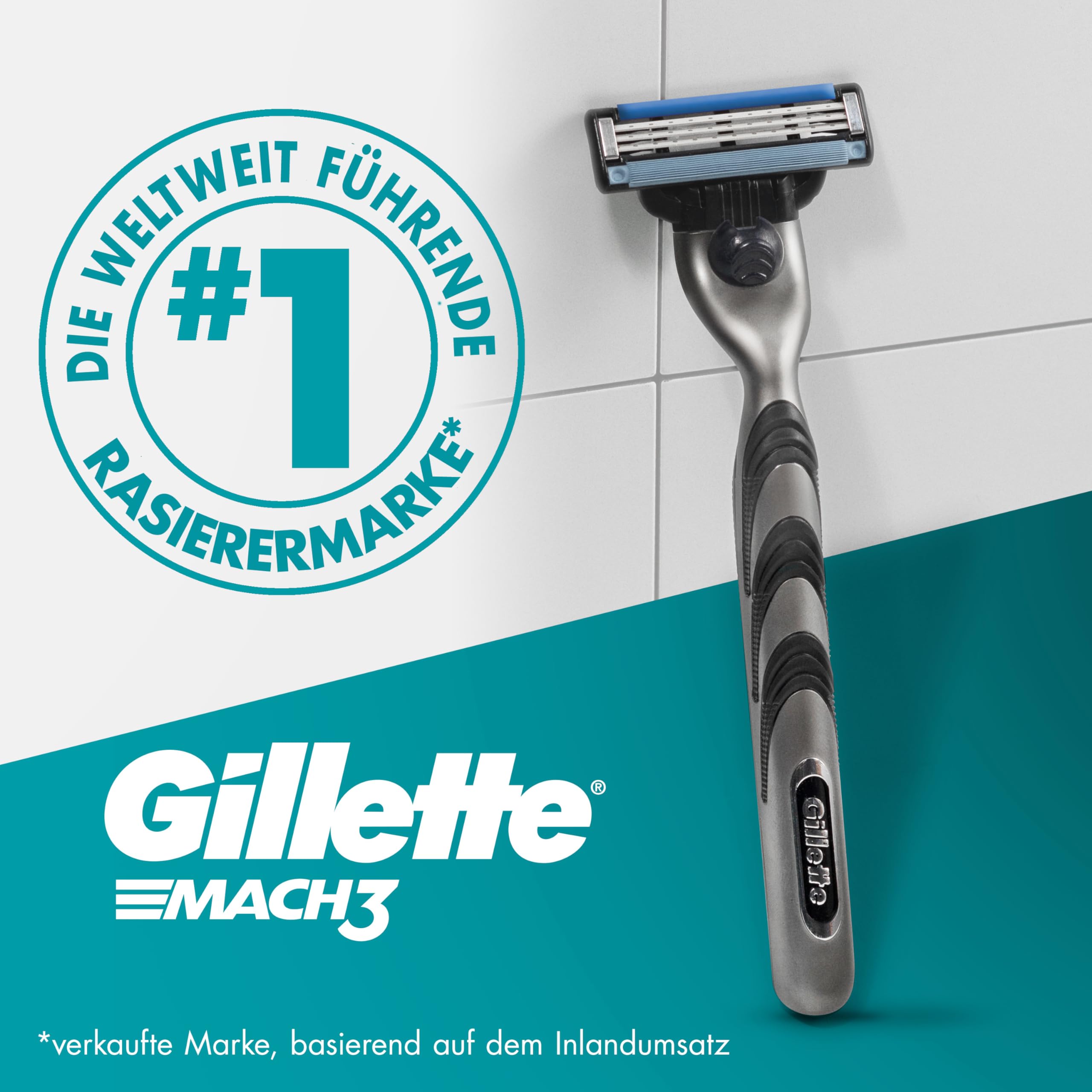 gillette-mach3-rasierer-herren-nassrasierer-metall-grau-schwarz image 7