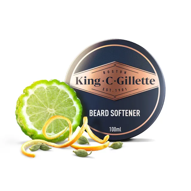 king-c-gillette-bartbalsam-f-r-m-nner-100-ml-leave-in-pflege-mit-argan-l image 1