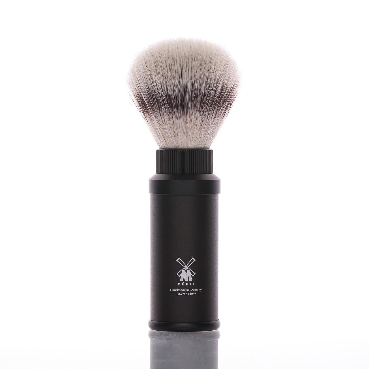 blackbeards-reiserasierpinsel-travel-silvertip-fibre-aluminium-schwarz image 1