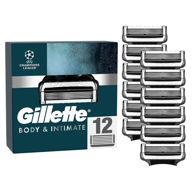 gillette-body-intimate-rasierklingen-12-ersatzklingen-schwarz image 1