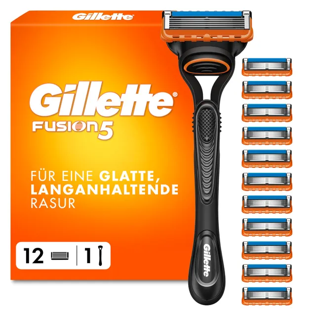 gillette-fusion5-rasierer-herren-metall-schwarz-mit-pr-zisionstrimmer image 1