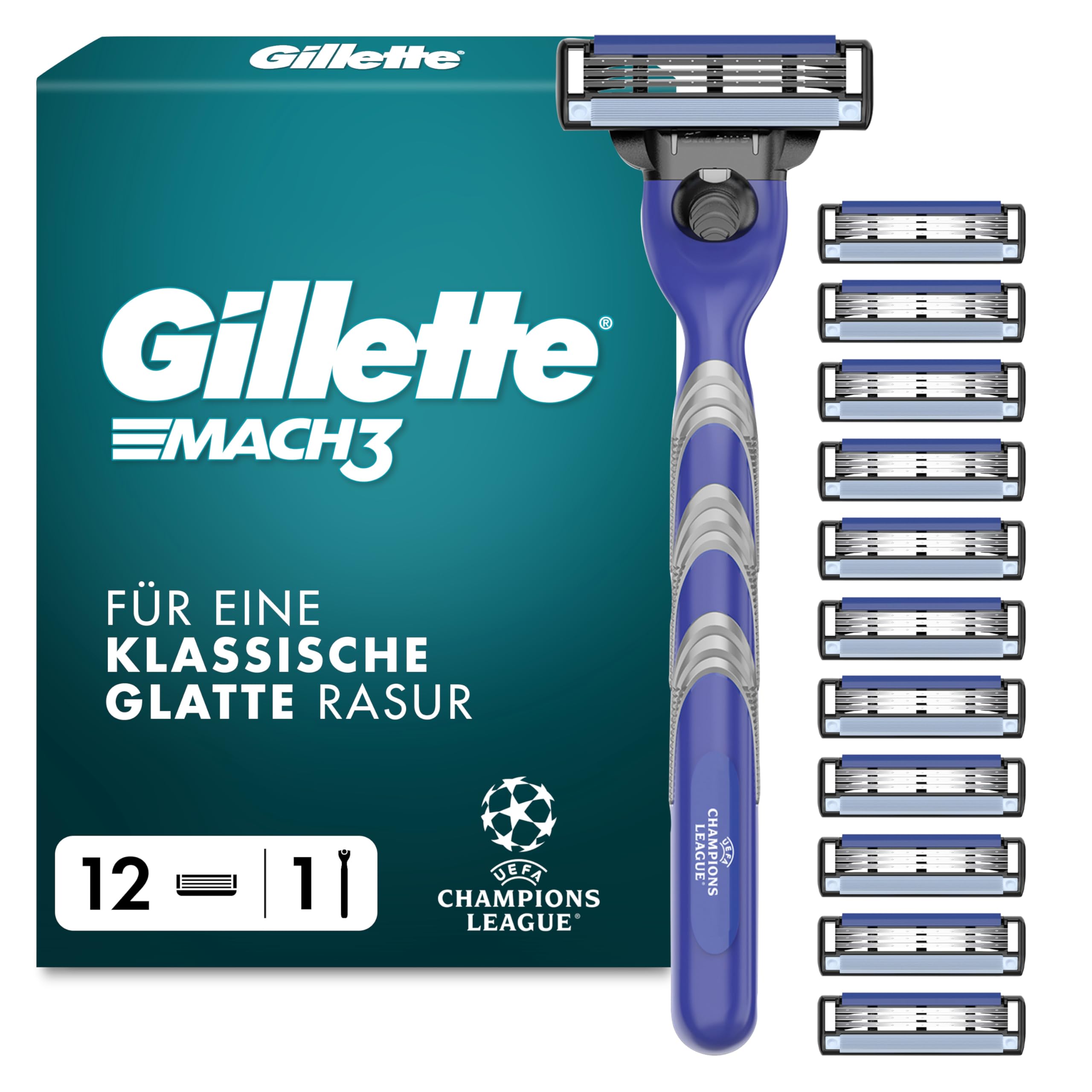 gillette-mach3-standard-rasierer-herren-metall-blau-grau image 1