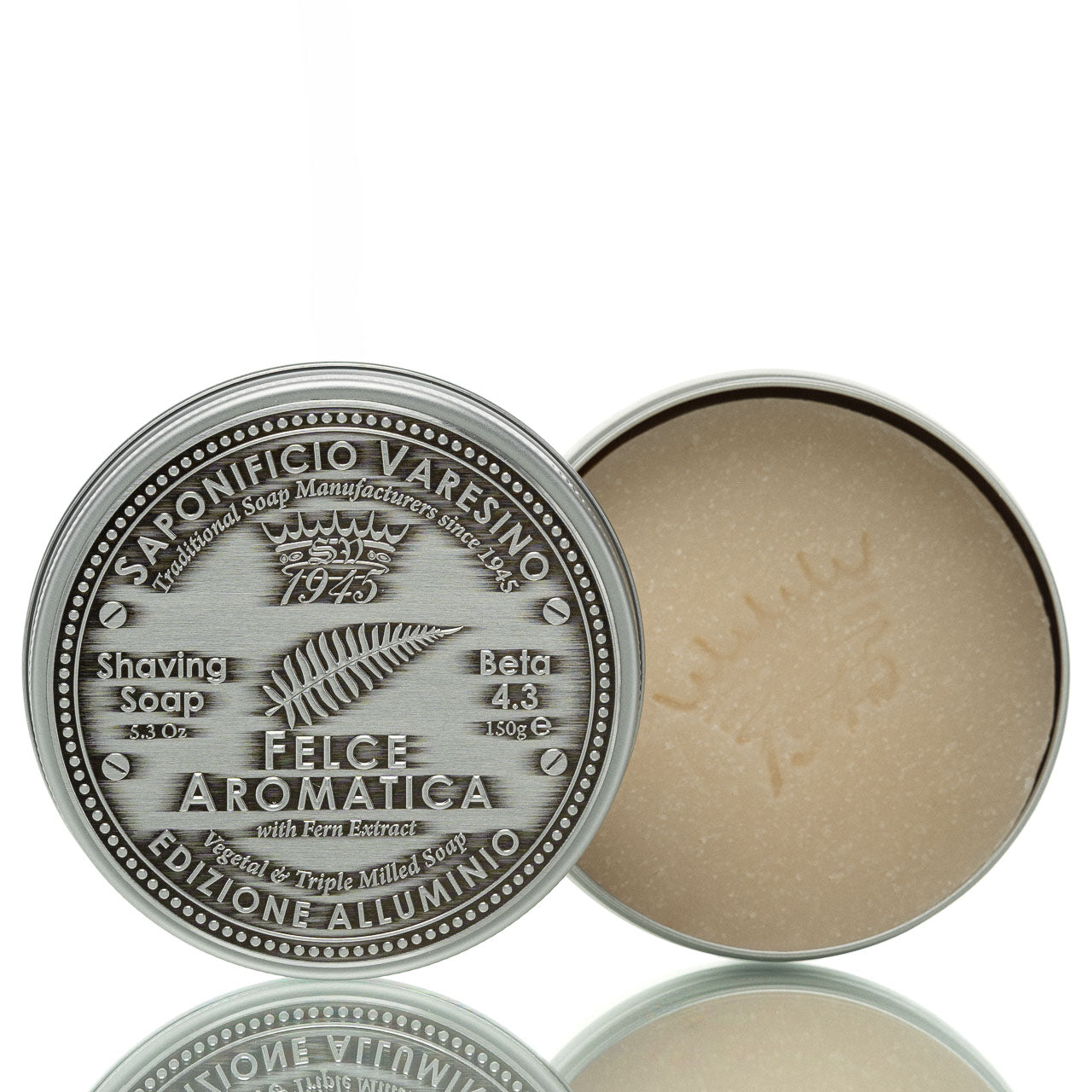blackbeards-rasierseife-felce-aromatica-150g-metalldose image 1