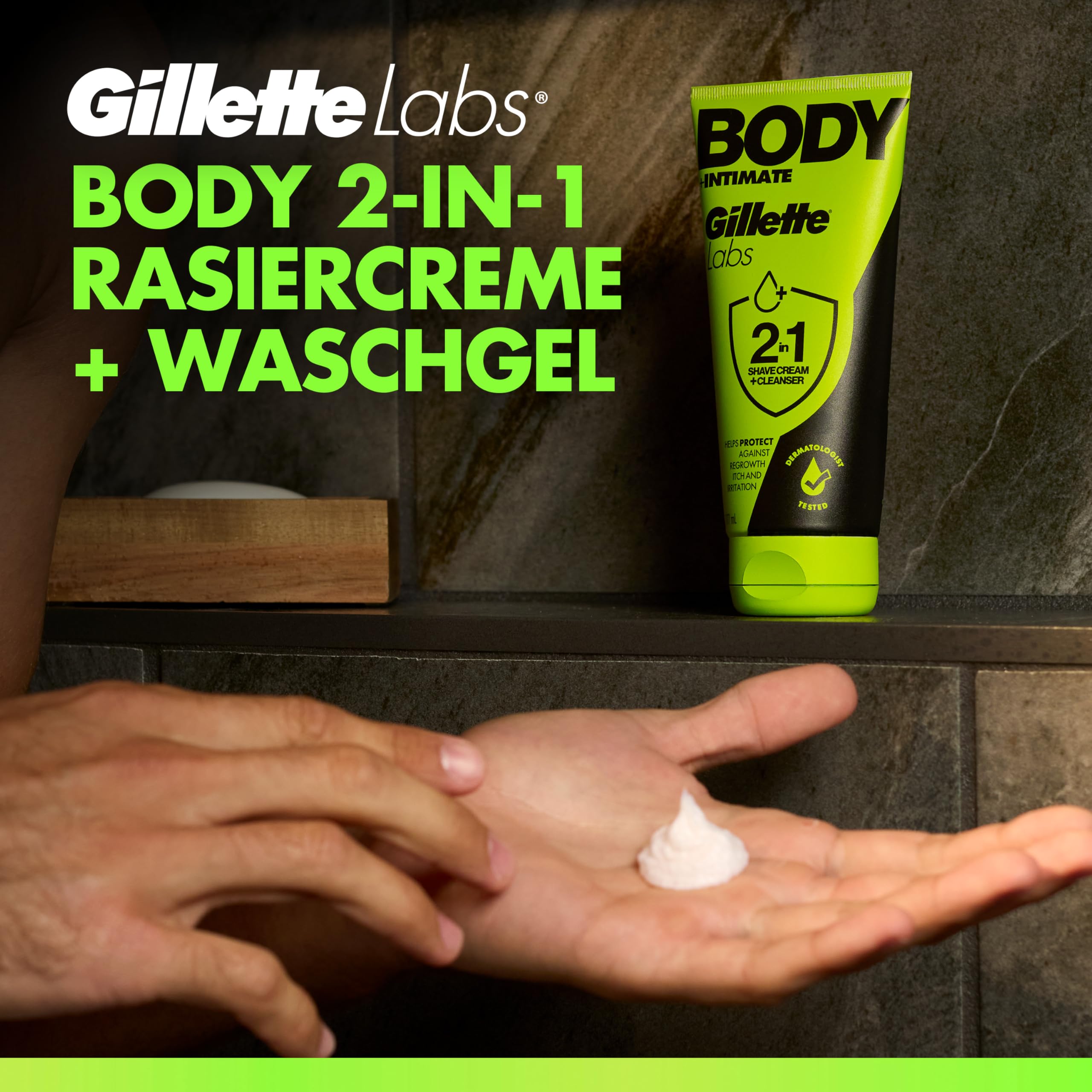 gillette-labs-body-intimate-2-in-1-rasier-und-reinigungscreme-177ml image 2