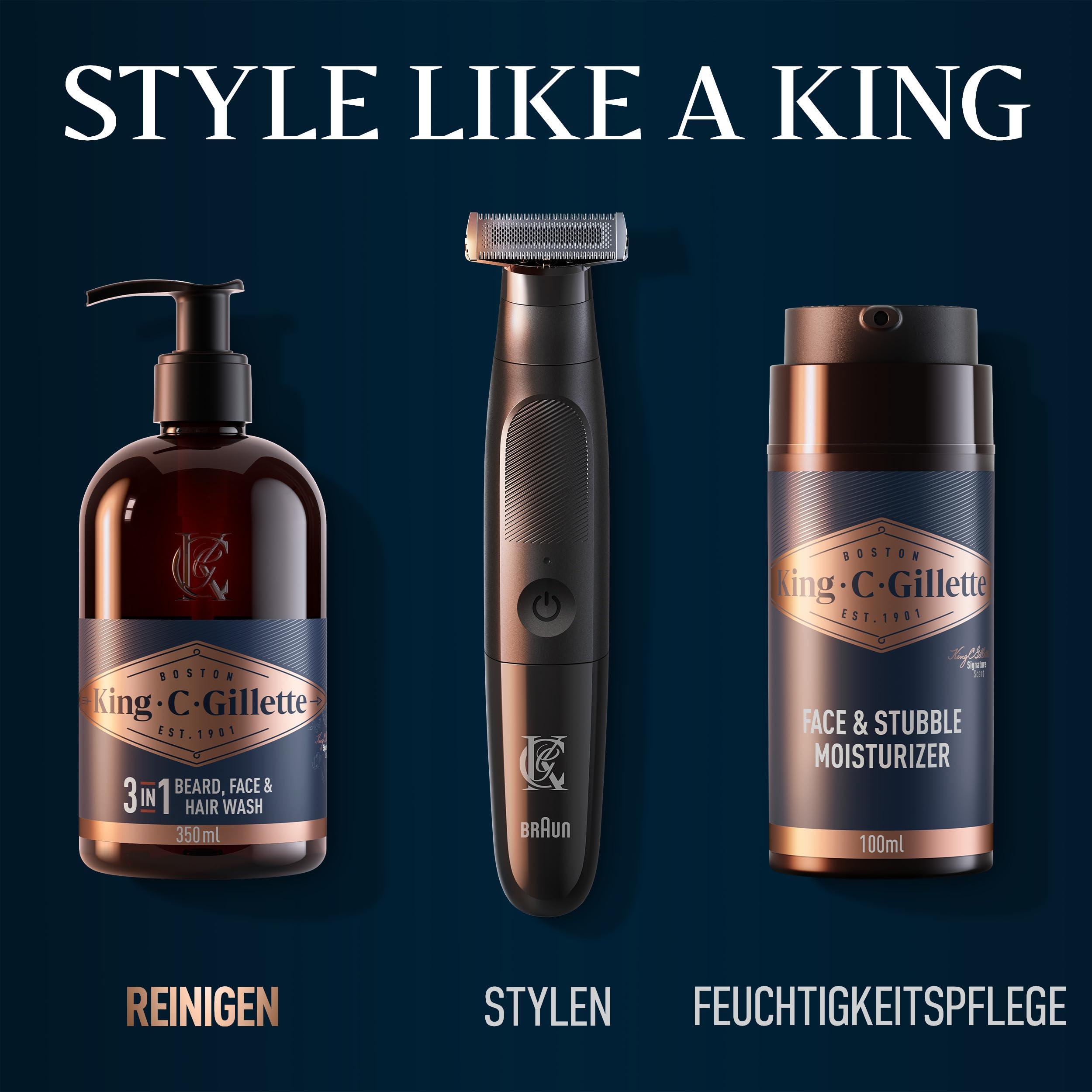 king-c-gillette-bartshampoo-herren-3-in-1-f-r-bart-gesicht-und-haar-350-ml image 7