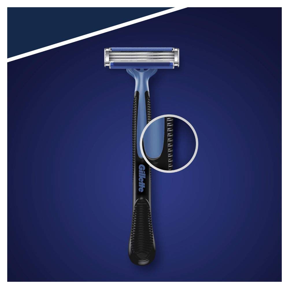 gillette-blue3-smooth-einwegrasierer-herren-12-rasierer-mit-3-fach-klinge image 3