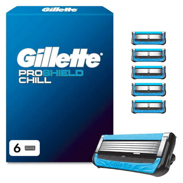gillette-proshield-chill-rasierklingen-6-ersatzklingen-blau image 1