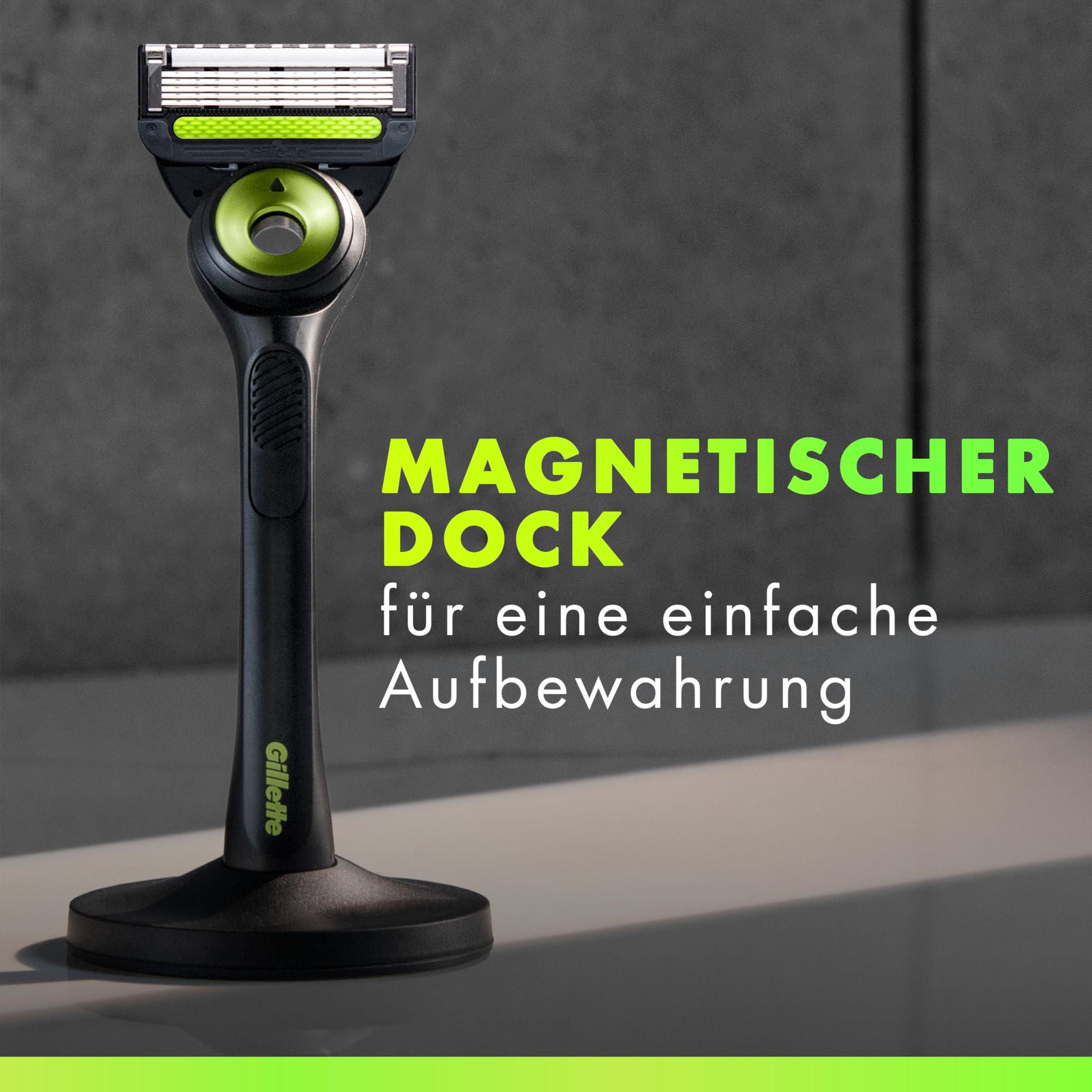 gillette-labs-rasierer-herren-metall-schwarz-mit-reinigungs-element image 4
