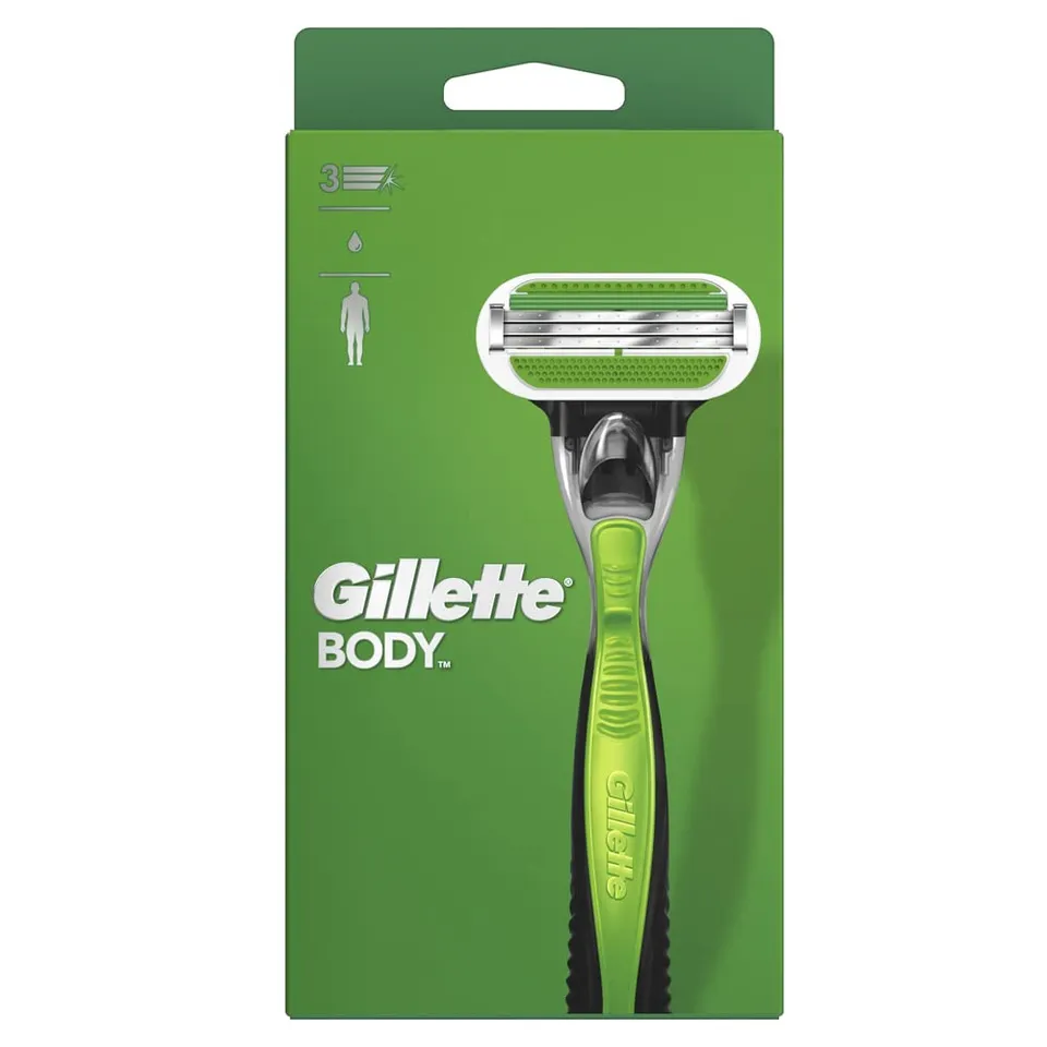 gillette-body-nassrasierer-herren-3-klingen-k-rperrasierer-gr-n image 1
