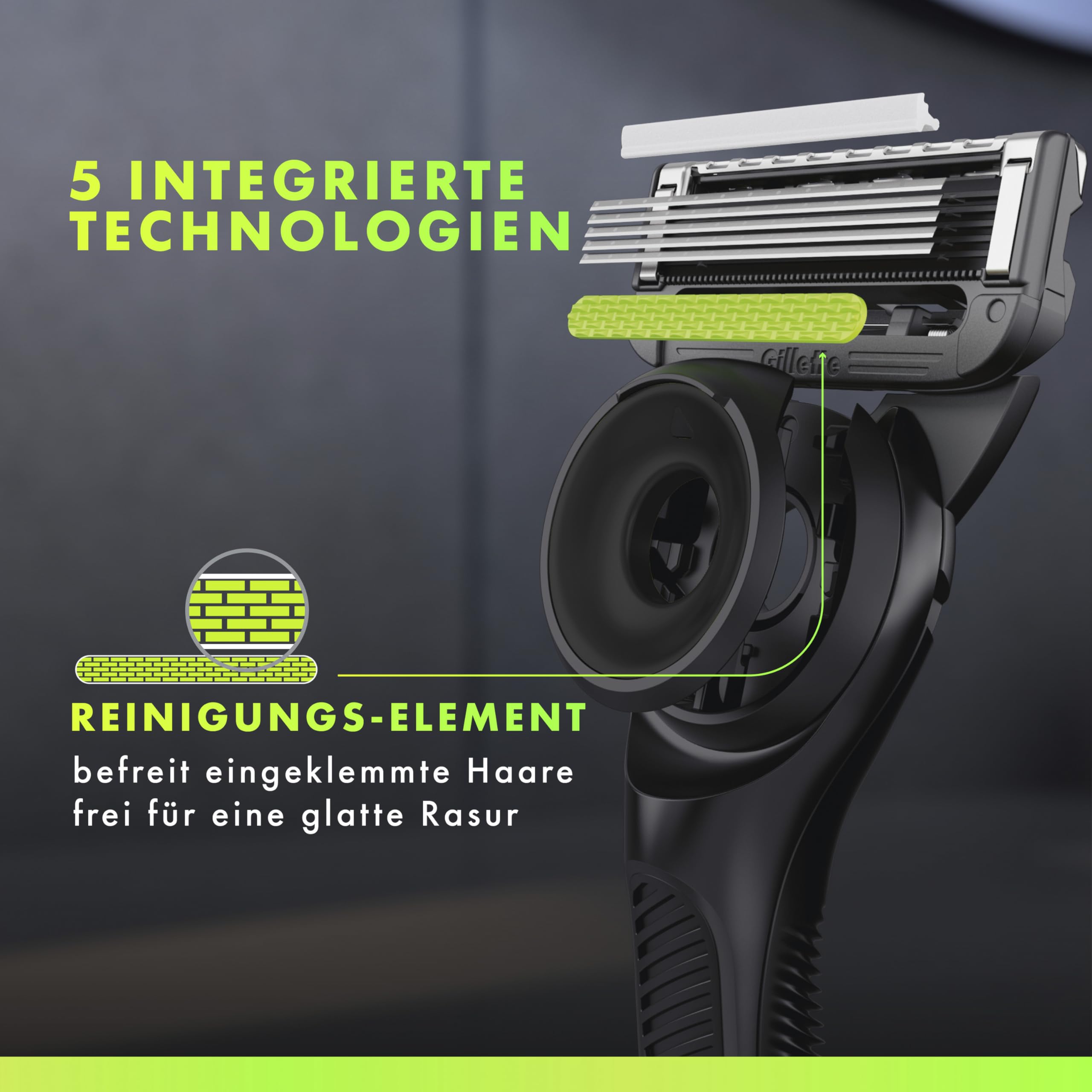 gillette-labs-rasierer-herren-nassrasierer-metall-schwarz-mit-reinigungselement-2 image 3