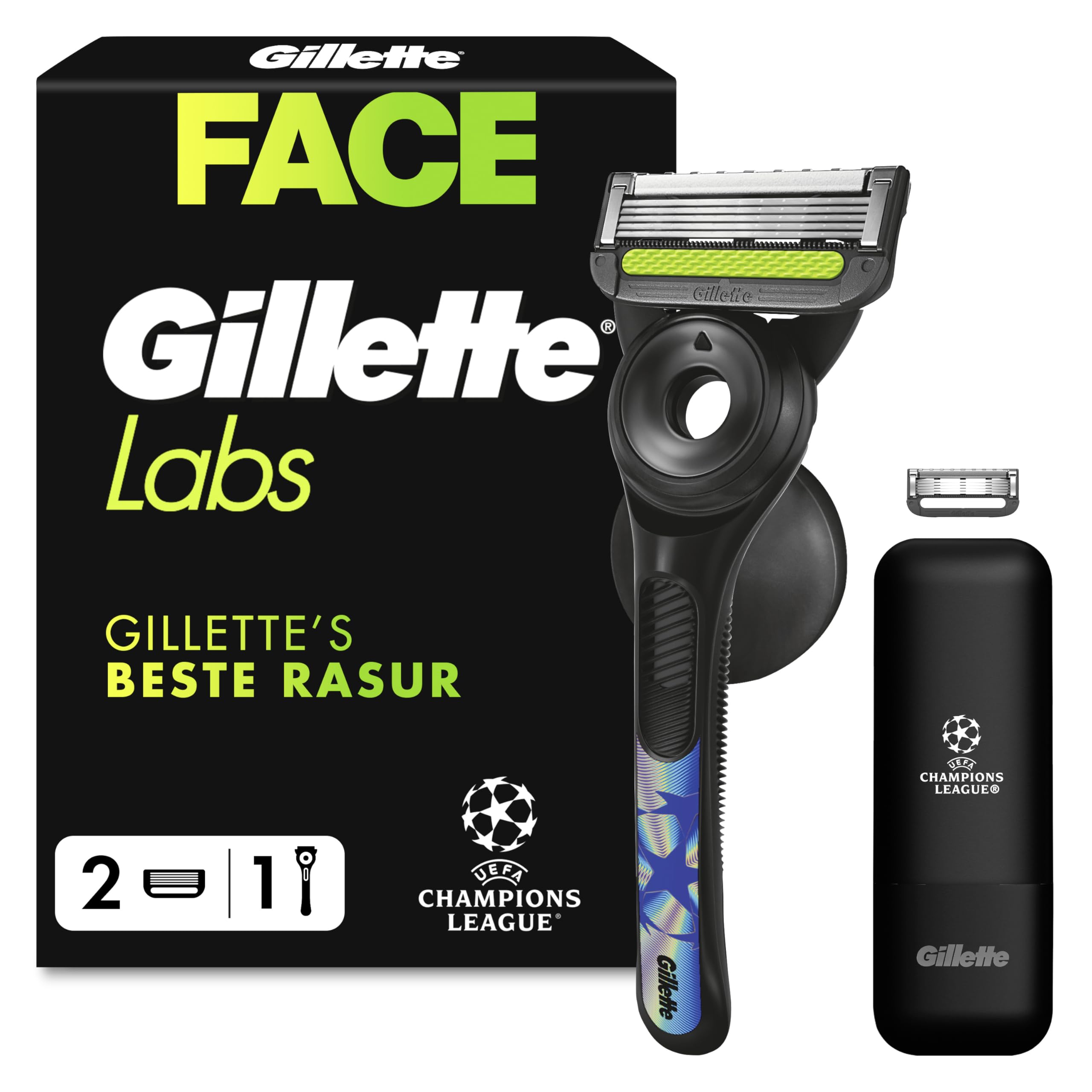 gillette-labs-rasierer-herren-nassrasierer-metall-schwarz-mit-reinigungselement-2 image 8