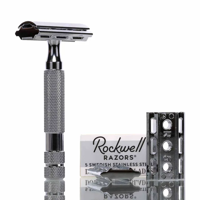 rockwell-6c-white-chrome-rasierhobel-geschlossener-kamm-double-edge image 1