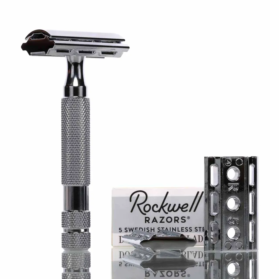 rockwell-6c-white-chrome-rasierhobel-geschlossener-kamm-double-edge image 1