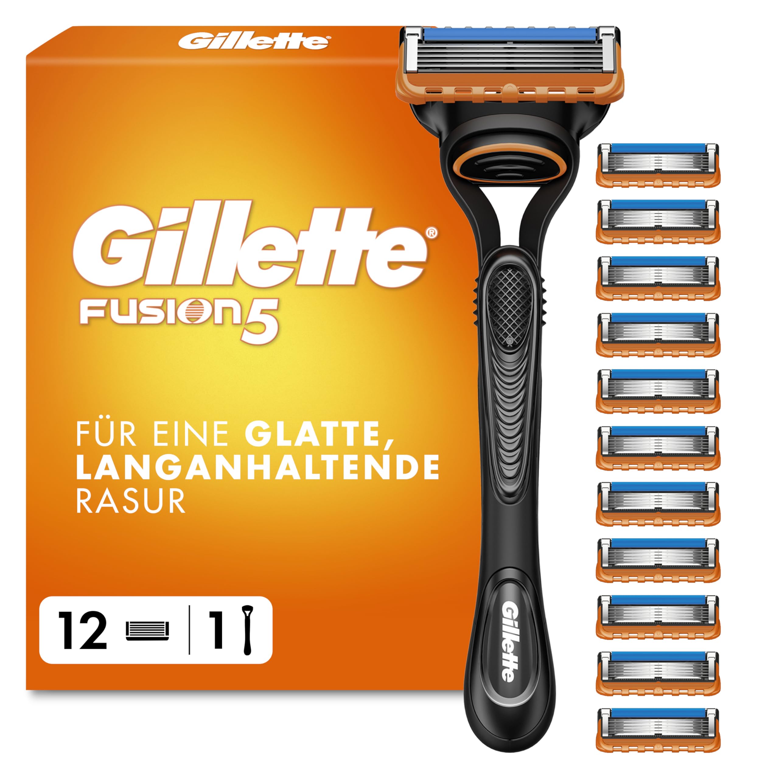 gillette-fusion5-rasierer-herren-metall-schwarz-mit-pr-zisionstrimmer image 1