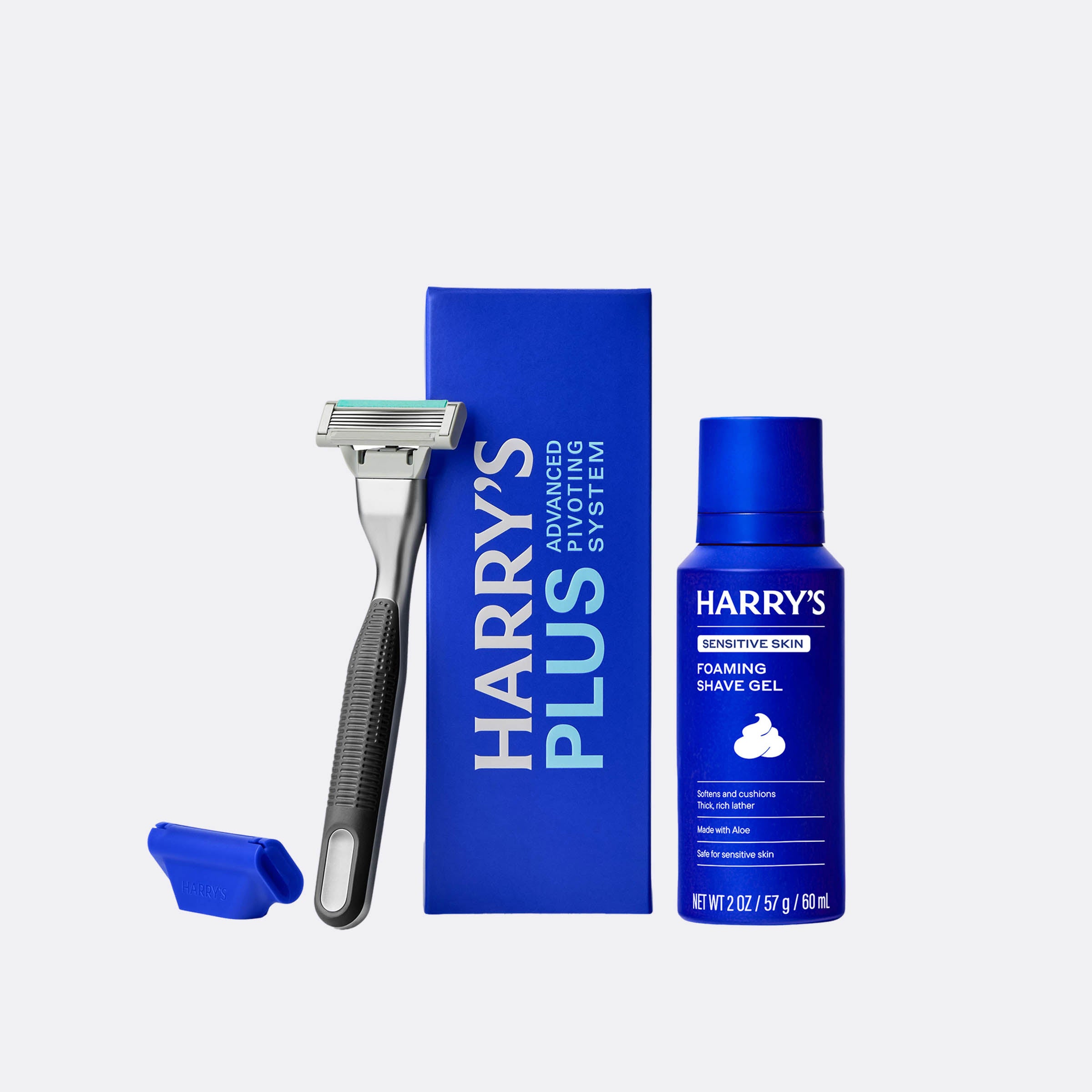 harry-s-plus-starter-set-rasierer-mit-metallgriff-klinge image 1