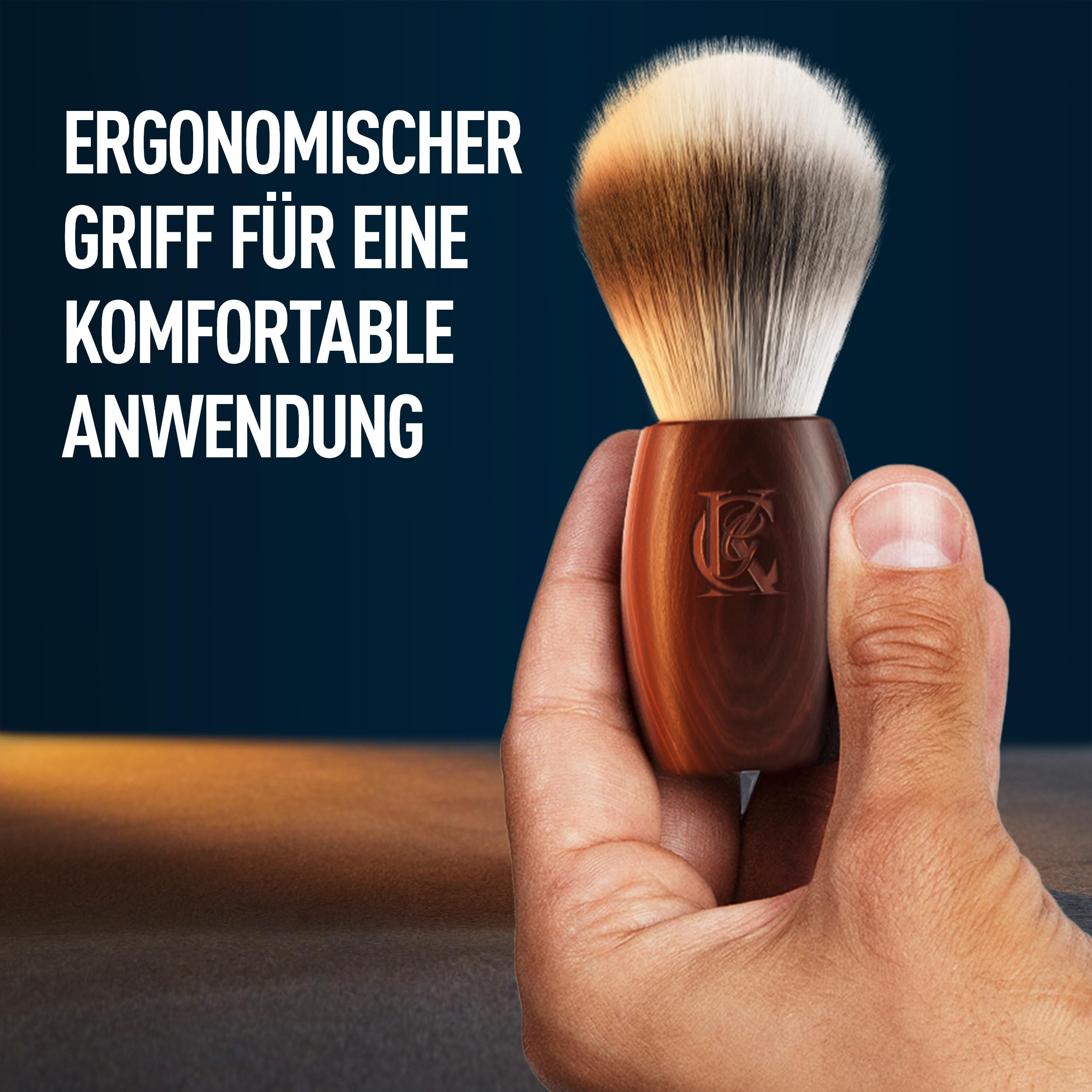 king-c-gillette-rasierpinsel-herren-vegan-naturholzgriff image 3