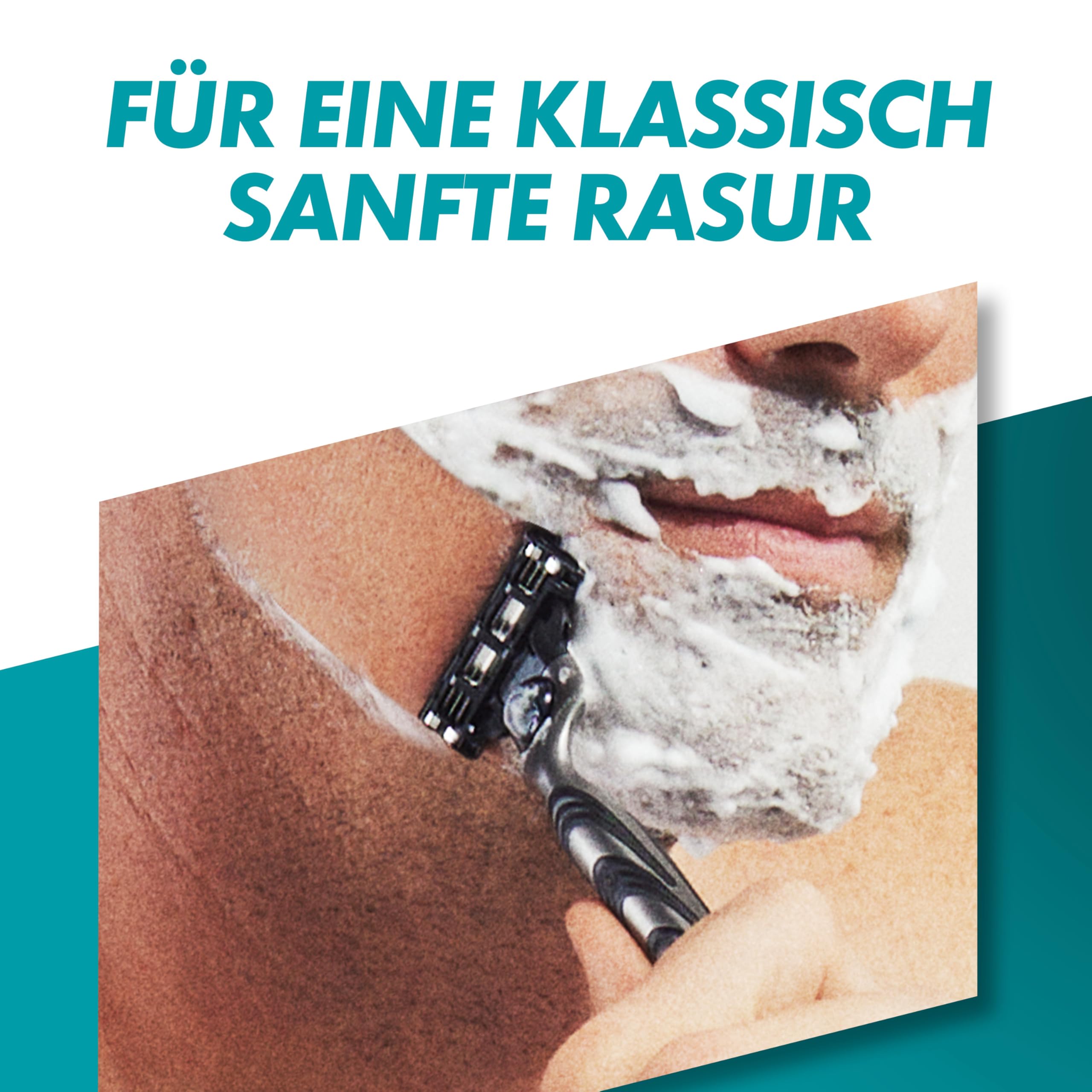 gillette-mach3-rasierer-herren-nassrasierer-metall-grau-schwarz image 2