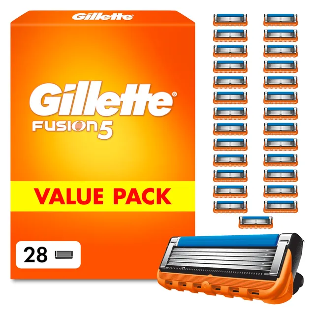 gillette-fusion5-klingen-herren-28-rasierklingen-orange image 1