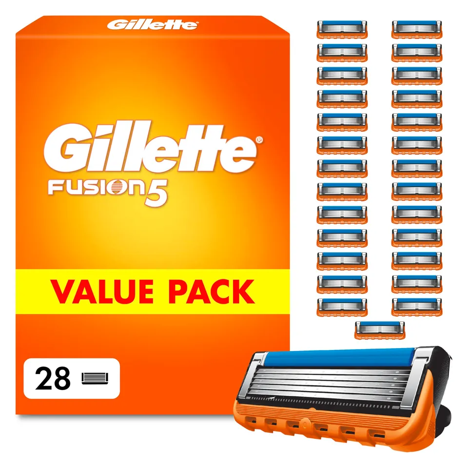 gillette-fusion5-klingen-herren-28-rasierklingen-orange image 1