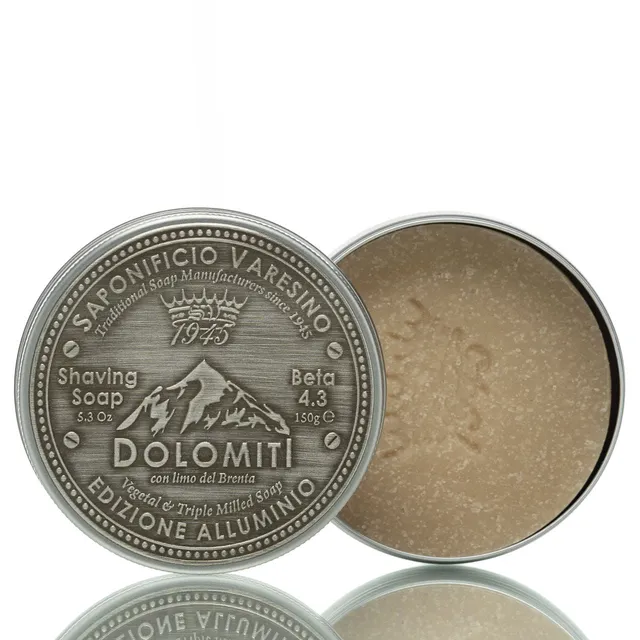 blackbeards-rasierseife-dolomiti-4-3-metalldose-150g image 1