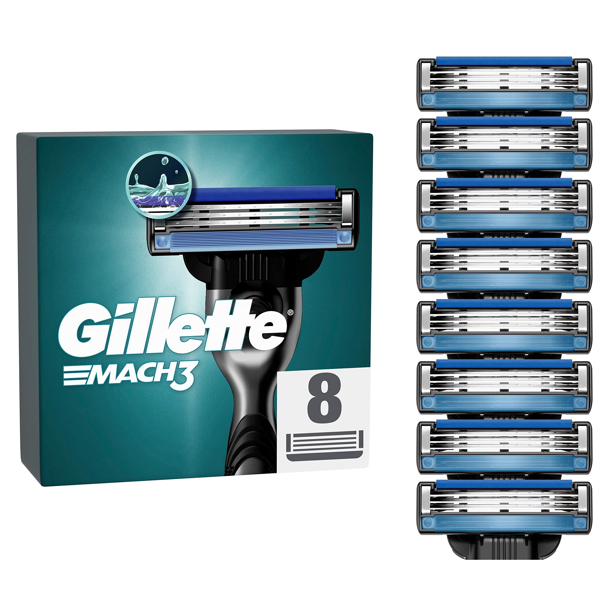 gillette-mach3-rasierklingen-herren-8-ersatzklingen-3-fach-klinge image 1