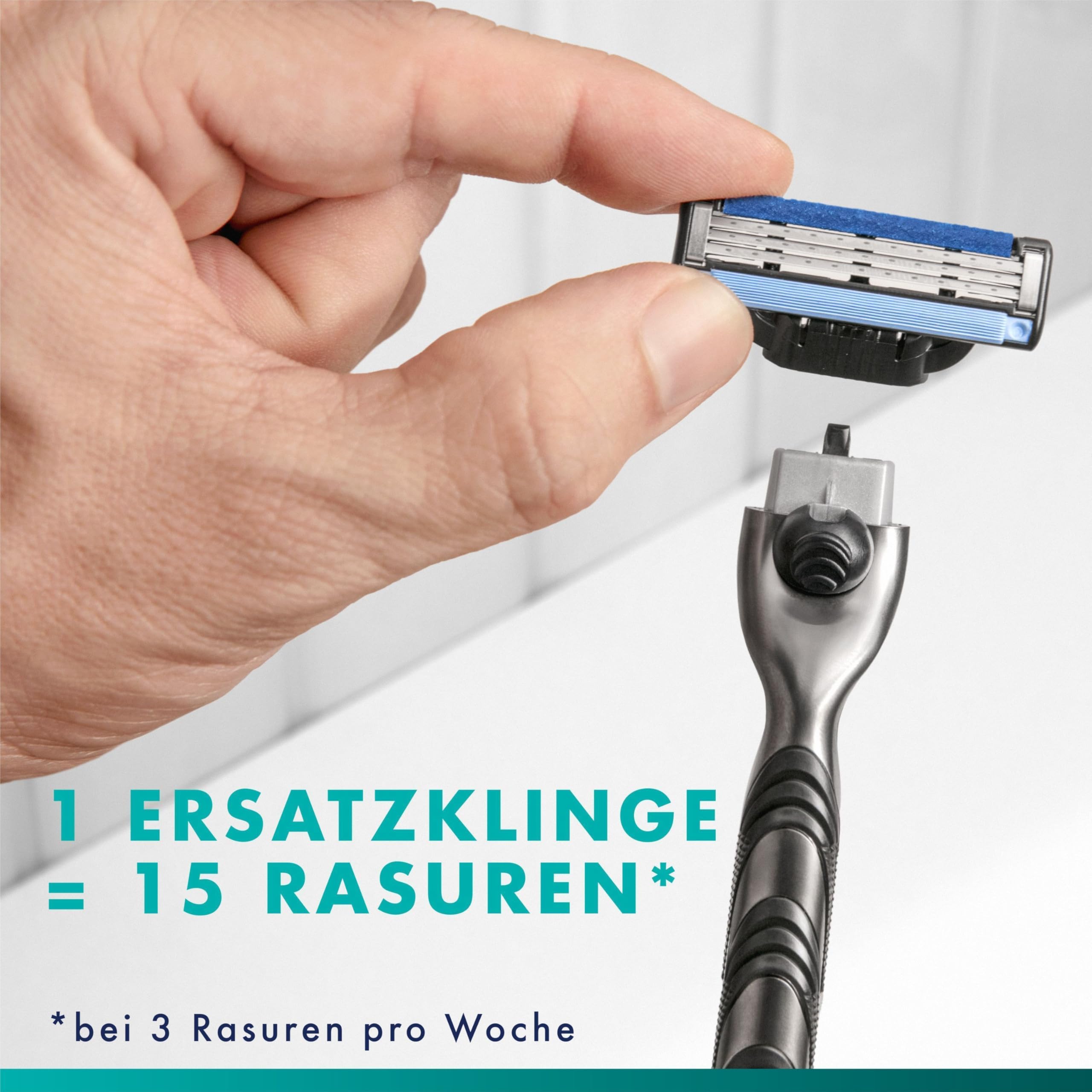gillette-mach3-basis-rasierer-herren-metall-grau-schwarz image 7
