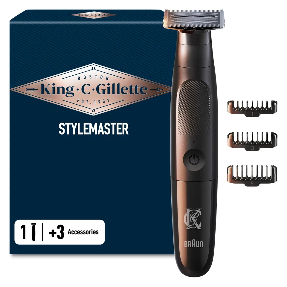 king-c-gillette-style-master-barttrimmer-kabellos-4d-klinge image 1