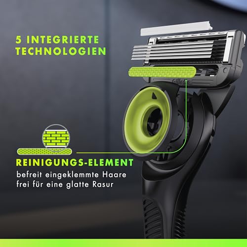 gillette-labs-rasierer-herren-metall-schwarz-mit-reinigungs-element image 8