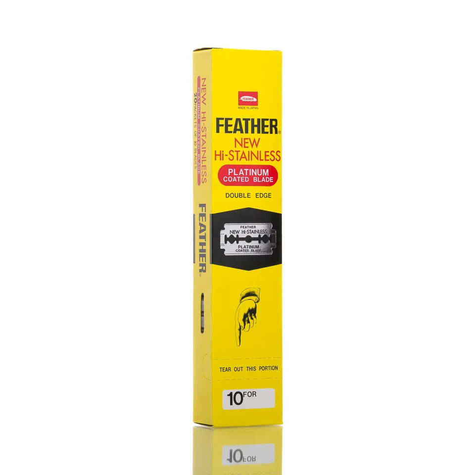 feather-new-hi-stainless-double-edge-rasierklingen-10-st-ck image 1